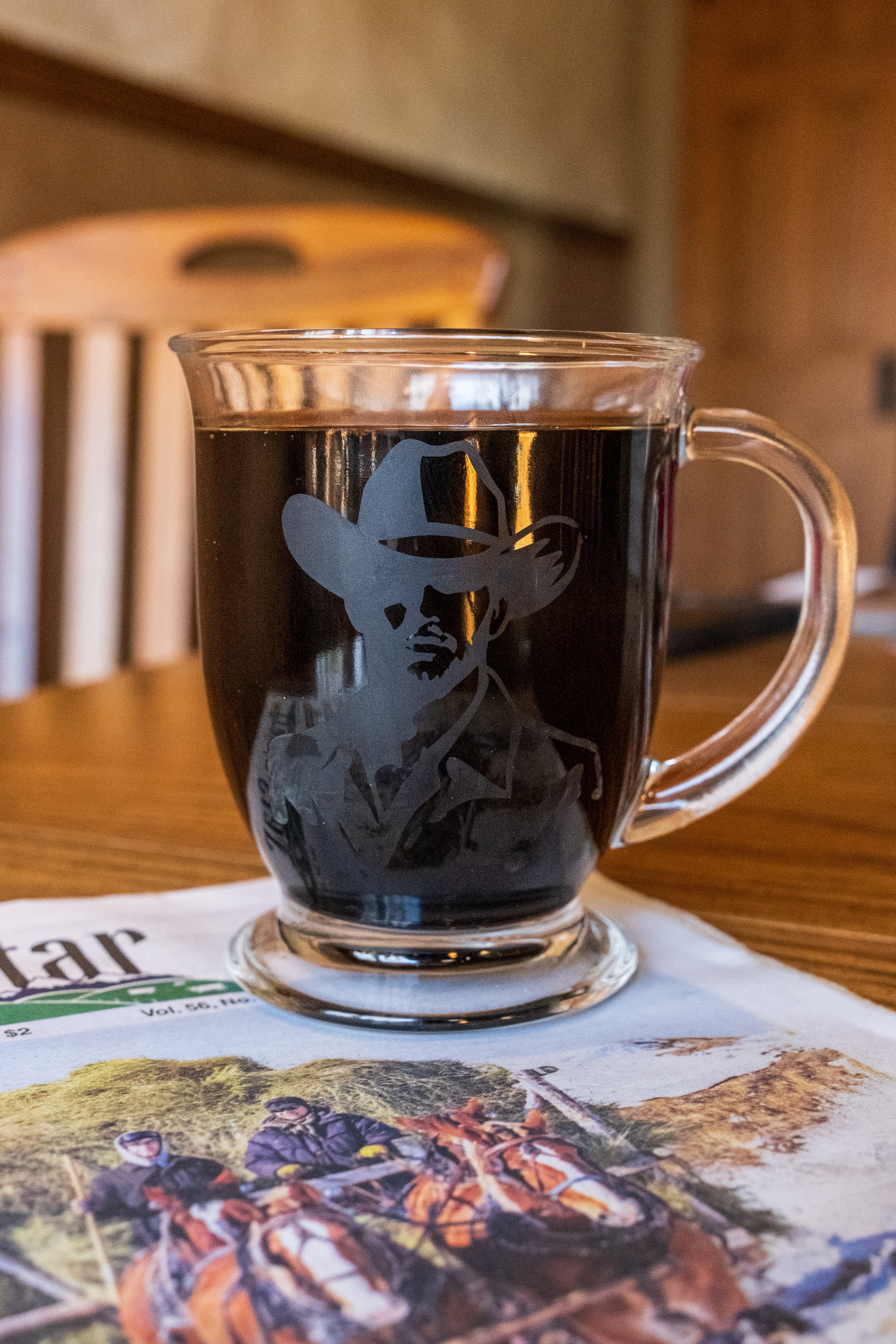 Western Coffee Glass