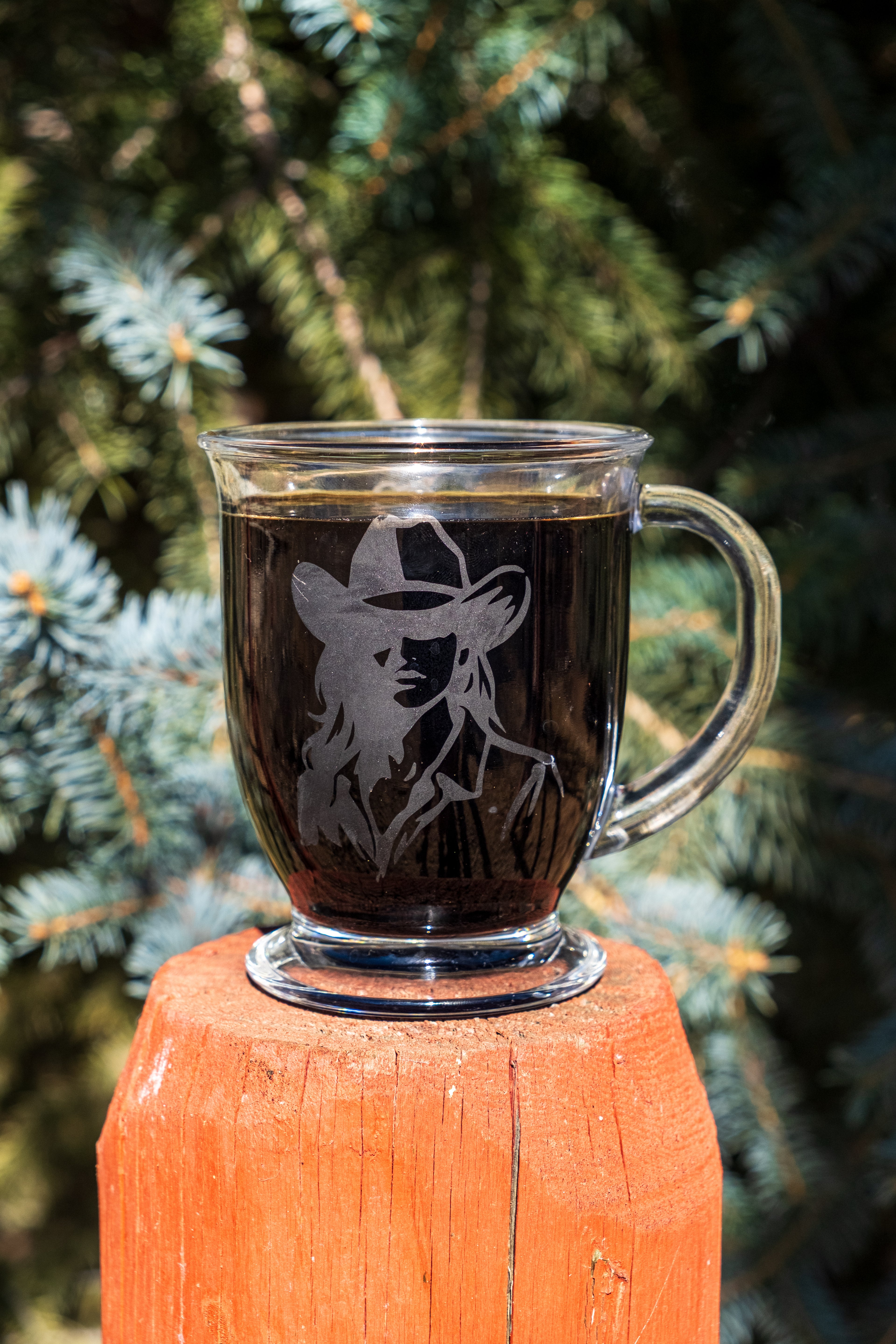 Western Coffee Glass