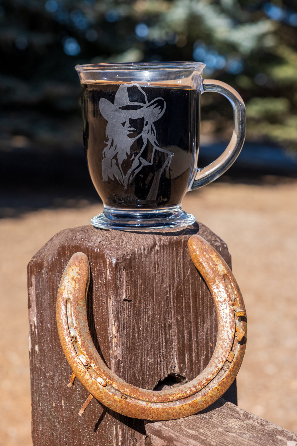 Western Coffee Glass